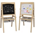 Miniatyrbild 1 av 2: Easel, 3 i 1 Barndesign, Rymlig Storlek,Naturligt Trä