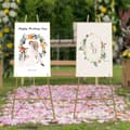 Miniatyrbild 3 av 4: Guldbröllop Easel Ställning, Minimalistisk Design, Stålpipekonstruktion, 5 kg Lastkapacitet
