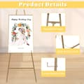 Miniatyrbild 4 av 4: Guldbröllop Easel Ställning, Minimalistisk Design, Stålpipekonstruktion, 5 kg Lastkapacitet