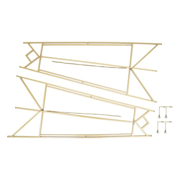 Guld Bryllup Staffeli, Justerbar Vinkel, Robust Stål Konstruktion,200