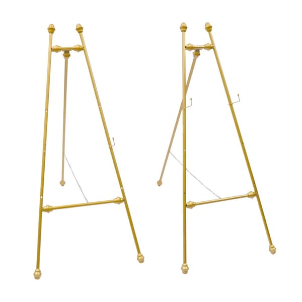 Elegant bröllopsstaffli, hållbar järnram, justerbara krokar, stabil triangulär design.