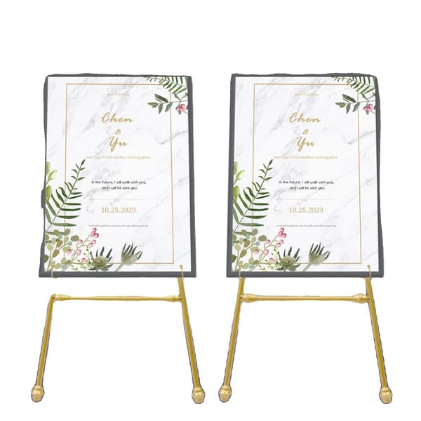 Bryllup Easel Stativ, Holdbart Design, Understøtter Op Til 11 lbs