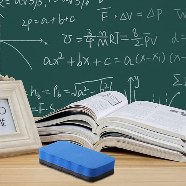 Lollanda 8-pak Magnetisk Mini Whiteboard Viskelæder – Filt Viskelæder 10,5 x 5,5 x 2 cm