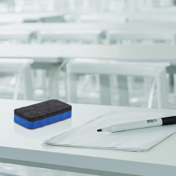 Lollanda 8-pak Magnetisk Mini Whiteboard Viskelæder – Filt Viskelæder 10,5 x 5,5 x 2 cm