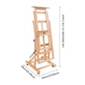 Miniatyrbillede 2 af 2: Malestativ, Justerbar Højde, Robust Design,Træ