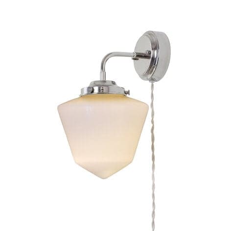 Wall Lamp Signe Nickel/Opal White