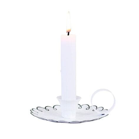 Candle Holder Saga White/Green
