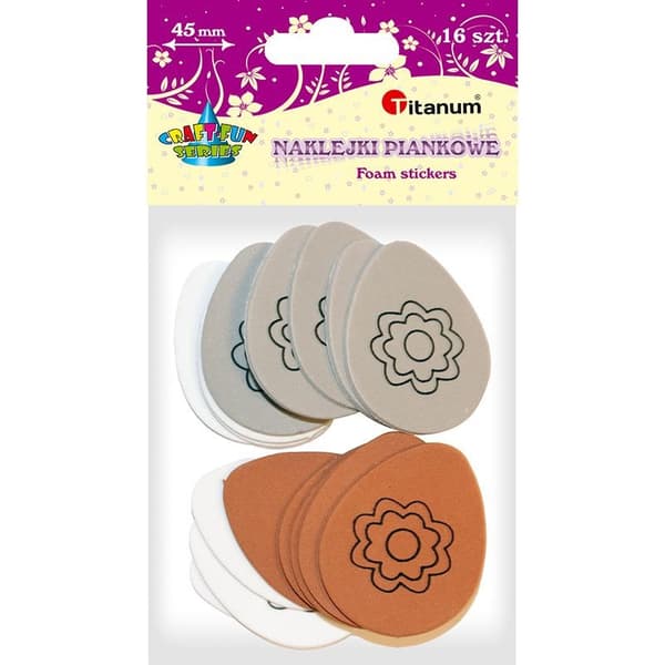 Vaahtotarrat Munat 45 mm 16 kpl Titaania