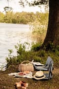 Pikkukuva 2 / 3: Folding Chair/Mat August Stripe Blue/White