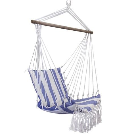 Hanging Chair Artur Stripe Blue/Off White