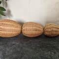 Miniatyrbild 4 av 4: Rattan Kanin Påskdekoration, Hållbart Plastmaterial, Perfekt för Högtidsfirande, Unisexdesign