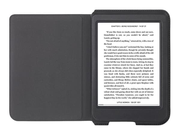 Kobo SleepCover - Lommebok for eBook-leser - kunstlær - svart - for Kobo Nia
