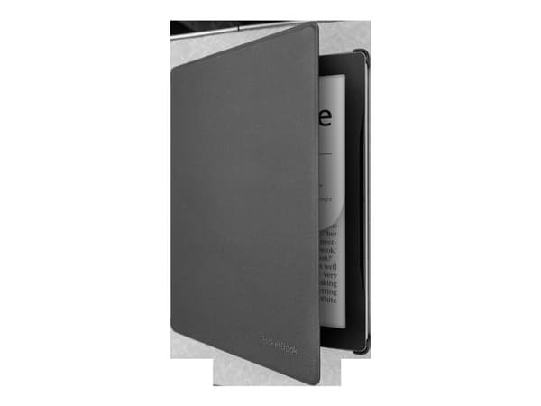 PocketBook - Vikbart fodral för eBook-läsare - polyuretan, plast - svart - för PocketBook InkPad Lite