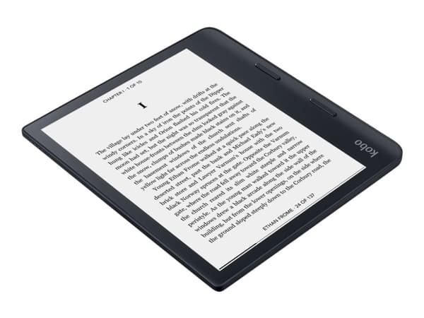Kobo Sage - eBook-leser - 32 GB - 8" E Ink Carta 1200 (1440 x 1920) - Bluetooth, Wi-Fi 5 - svart