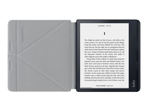 Kobo - Lommebok for eBook-leser - polyuretanlær - svart - for Kobo Sage