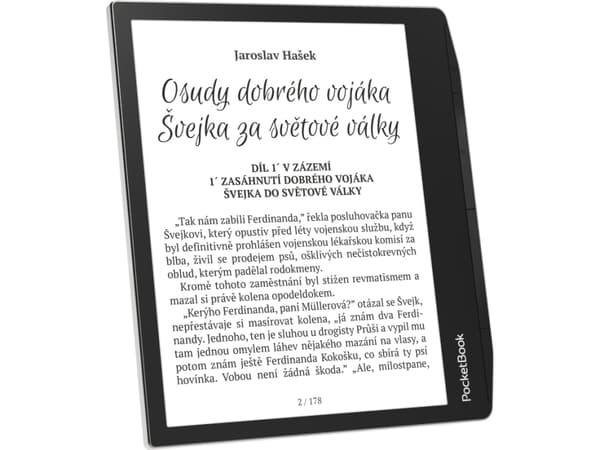 PocketBook Era - eBook-leser - Linux 3.10.65 - 16 GB - 7" 16 grånivåer (4-bts) E Ink Carta (1264 x 1680) - berøringsskjerm - Bluetooth - stjernestøvs