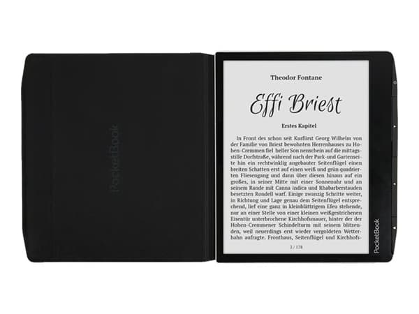 PocketBook - Lommebok for eBook-leser - polyuretan (PU) - svart - for PocketBook Era