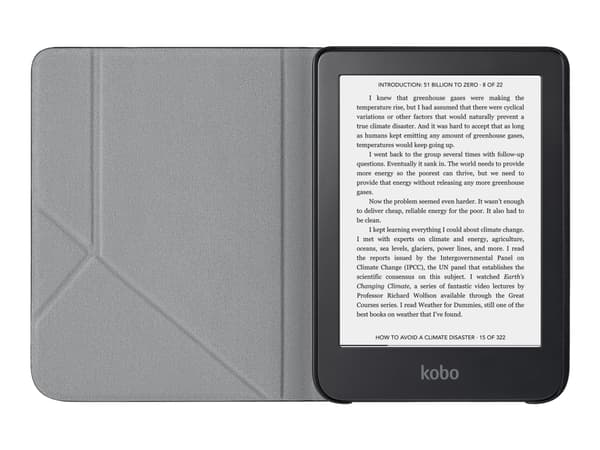 Kobo SleepCover - Lommebok for eBook-leser - svart - for Kobo Clara 2E