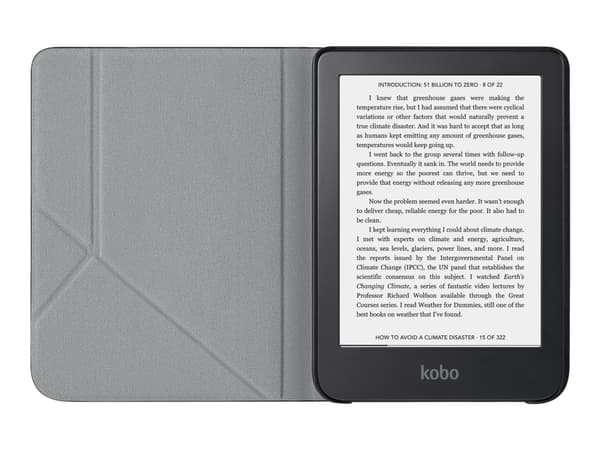 Kobo SleepCover - Lommebok for eBook-leser - Coral Reef Orange - for Kobo Clara 2E