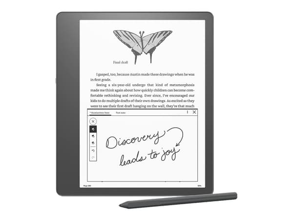 Amazon Kindle Scribe - e-boksläsare - 10.2" Paperwhite - 16 GB - Stöd för annonser med låsskärm Grå