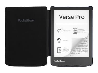 PocketBook Shell series - Lommebok for eBook-leser - polyuretanlær - svart - for PocketBook Verse, Verse PRO