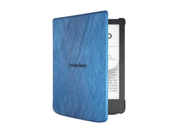 PocketBook Shell series - Lommebok for eBook-leser - polyuretanlær - blå - for PocketBook Verse, Verse PRO