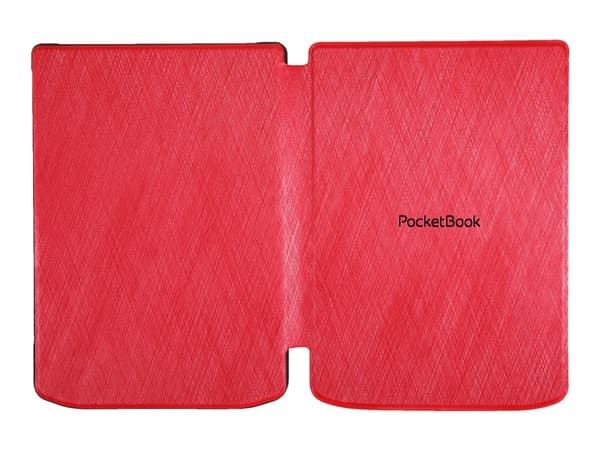 PocketBook - Vikbart fodral för eBook-läsare - PU imitationsläder, bomull, plast - röd - för PocketBook Verse, Verse PRO