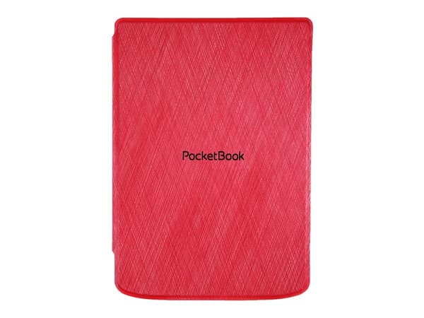 PocketBook - Vikbart fodral för eBook-läsare - PU imitationsläder, bomull, plast - röd - för PocketBook Verse, Verse PRO