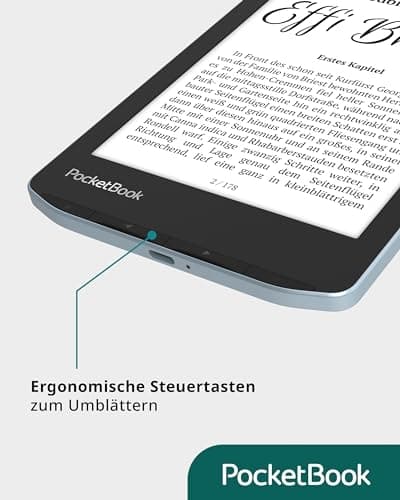 PocketBook e-boksläsare 'Verse' (tysk version) 8 GB minne (utbyggbart) 15,2 cm (6 tum) E-Ink Carta Display - Bright Blue