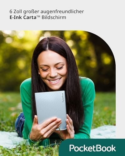 PocketBook e-boksläsare 'Verse' (tysk version) 8 GB minne (utbyggbart) 15,2 cm (6 tum) E-Ink Carta Display - Bright Blue