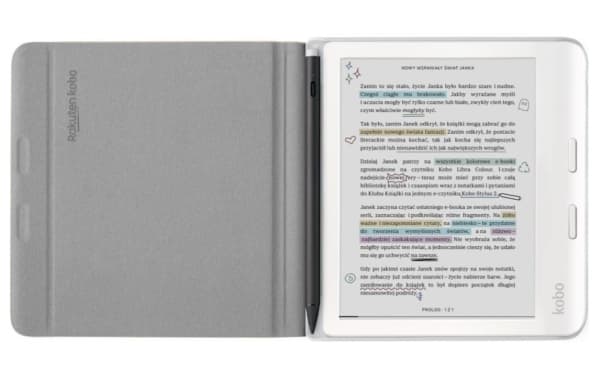 Rakuten Kobo SleepCover, Folio, Beige, Kobo, 17.8 cm (7"), Libra Colour, 17.8 cm (7")