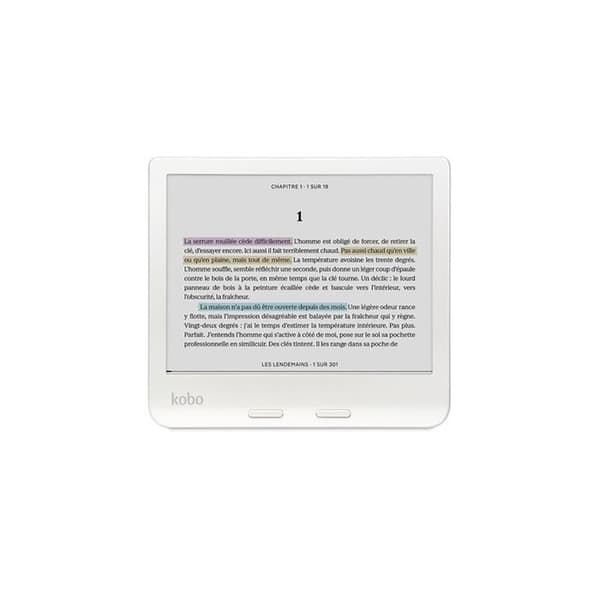 eReader - Kobo - Libra Colour - Färgskärm E Ink Kaleido 3 - Vattentålig - Mörkt läge