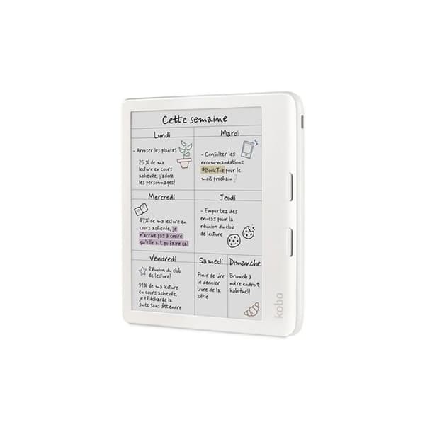 eReader - Kobo - Libra Colour - Färgskärm E Ink Kaleido 3 - Vattentålig - Mörkt läge