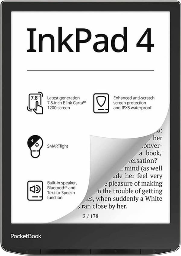 Pocketbook eReader - Stämpeldyna 4 Stardust Silver