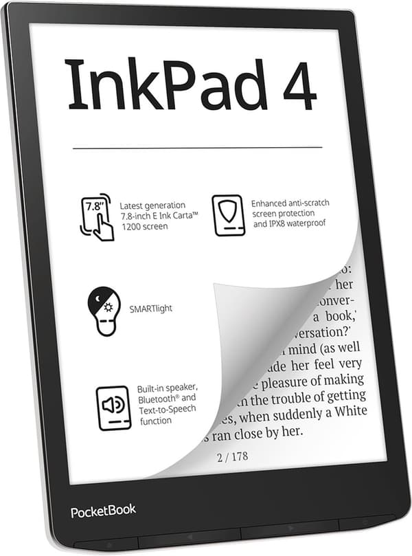 Pocketbook eReader - Stämpeldyna 4 Stardust Silver