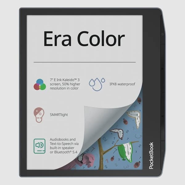 Ebook PocketBook Era Color 700 7" E-Ink Kaleido 3 32GB WI-FI Stormy Sea musta, Vaaleansininen