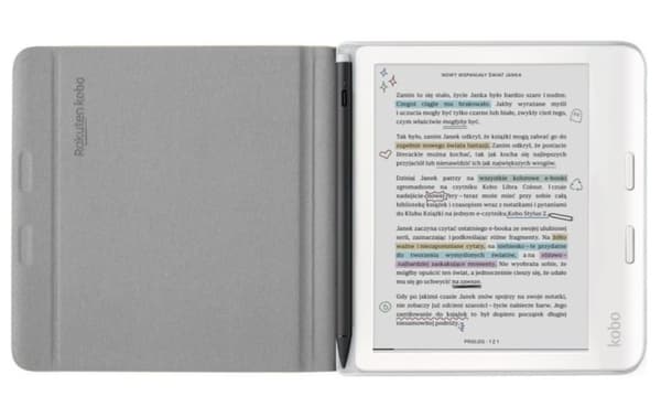 Etui Kobo Libra Color Notebook SleepCover Fodral Sand Beige