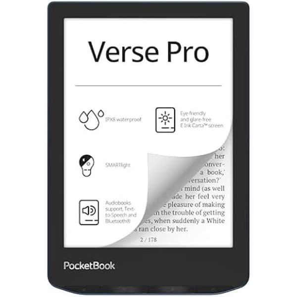 Läsa PocketBook Verse Pro - Vattentät IPX8 - Skärm 7" - Justerbar SmartLight - Blå