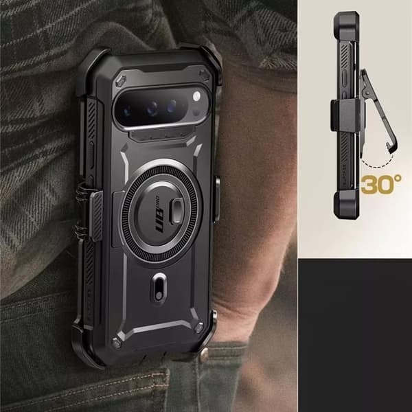 Anti-Shock-fodral - Supcase - Unicorn Beetle Pro Mag - Svart - MagSafe-kompatibel - Militärt skydd
