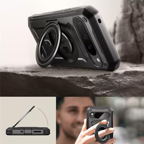Anti-Shock-fodral - Supcase - Unicorn Beetle Pro Mag - Svart - MagSafe-kompatibel - Militärt skydd