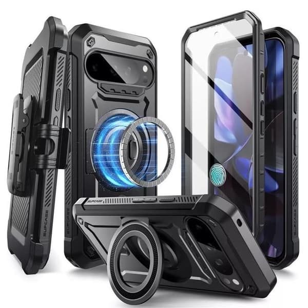 Anti-Shock-fodral - Supcase - Unicorn Beetle Pro Mag - Svart - MagSafe-kompatibel - Militärt skydd