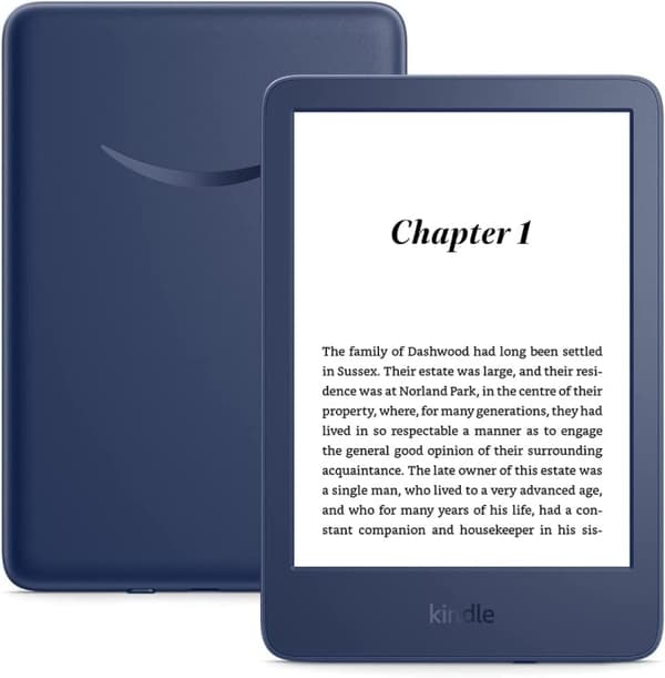 Amazon Kindle 11 2022 release 6 High-Res Denim, med annoncer Blå