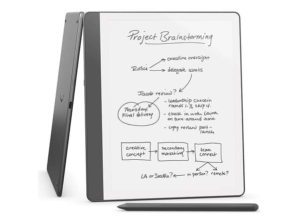 Amazon Kindle Scribe - 1. generasjon - eBook-leser - 64 GB - 10.2" monokrom - berøringsskjerm - Bluetooth, Wi-Fi - Tungsten