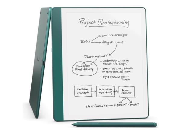 Amazon Kindle Scribe - 1. generasjon - eBook-leser - 64 GB - 10.2" monokrom - berøringsskjerm - Bluetooth, Wi-Fi - metallisk jade