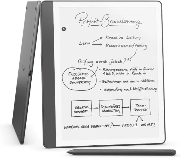 Amazon Kindle Scribe - 1. generasjon - eBook-leser - 16 GB - 10.2" monokrom - berøringsskjerm - Bluetooth, Wi-Fi - wolframgrå