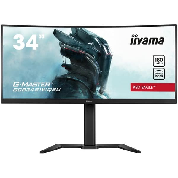 PC-skärm - IIYAMA - GCB3481WQSU-B1 - 34 UWQHD - VA - 180Hz - 0,3ms - Curved 1500R - Svart musta