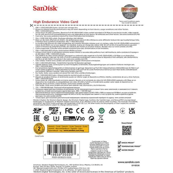 SanDisk Professional High Endu