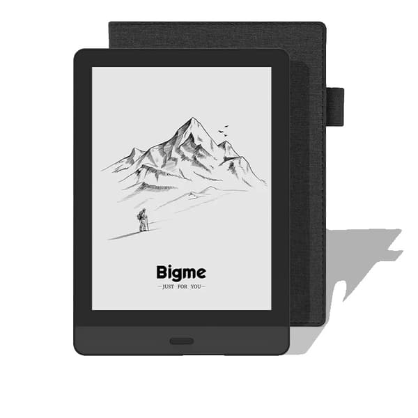 Bigme eBook Reader, 6-tommer skærm, quad-core ydeevne,LÆS, e-Bog Læser+Cover Sæt