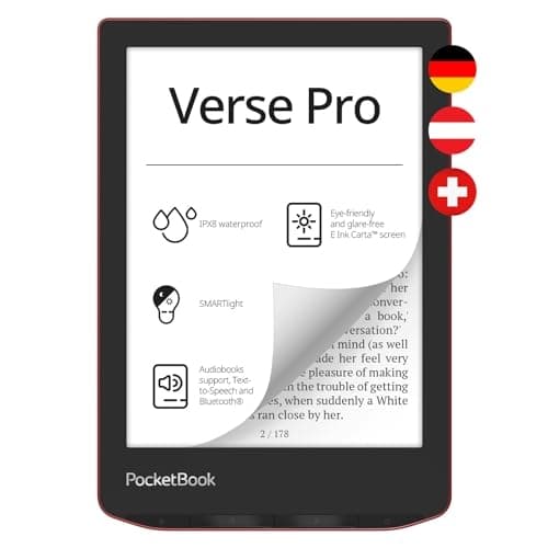 Pocketbook Verse Pro - Passion Red DACH-version - e-boksläsare (PB634-3-WW-B)