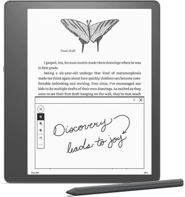 Amazon Kindle Scribe 16 Gt, ilman mainoksia, premium-kynä, musta (B09BRW6QBJ)